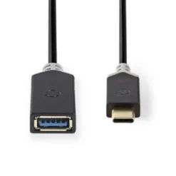 Nedis USB 3.0-kabel USB-C hane - A-hona 0.15m