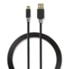 Nedis USB 2.0 USB-A hane till Mini-USB 5-stifts hane, 2m
