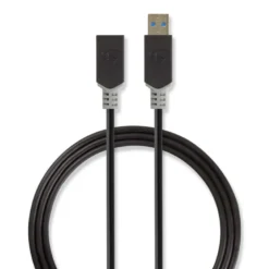 Nedis USB 3.0 USB-A hane till USB-A hona, 2m