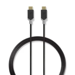 Nedis USB 2.0 USB-C hane till USB-C hane, 1m