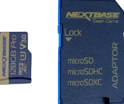 NextBase 128GB U3 Micro SD kort med adapter