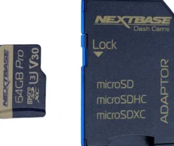 NextBase 64GB U3 Micro SD kort med adapter