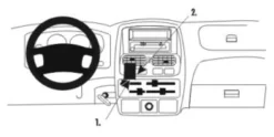 Nissan Navara 00-05, Centrerad, Låg