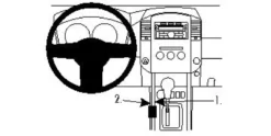 Nissan Navara 11-15, Konsol, Vänster