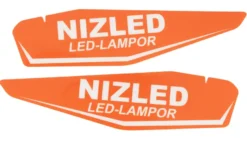 Nizled dekal till handtagsskydd KTM orange par