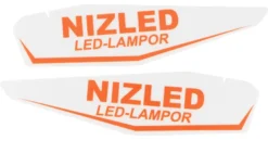 Nizled dekal till handtagsskydd KTM vit par