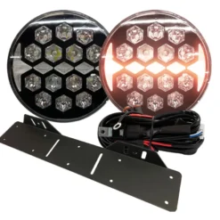 NIZLED Extraljuspaket 2-pack R140DRL, 140W med fäste och kabelstam