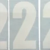 Nizled siffer dekal vit 2 10x5cm