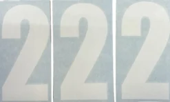 Nizled siffer dekal vit 2 10x5cm