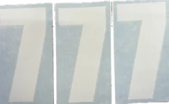 Nizled siffer dekal vit 7 10x5cm