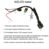 NIZLED 12V Kabelstam till extraljus, 1x DT-kontakt, 200W max