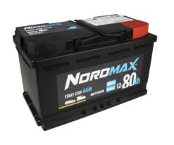 Nordmax AGM-batteri, 80Ah / 12V