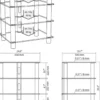 Norstone Epur 4, svart hifi-rack med svarta glashyllor