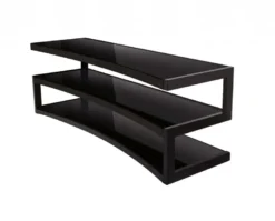Norstone Esse Curve, mediabänk satin svart