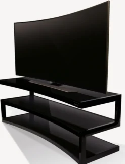 Norstone Esse Curve, mediabänk pianosvart