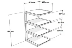 Norstone Esse Hifi, Hifi-rack svart/valnöt