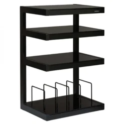 Norstone Esse Hifi Vinyl, mattsvart stereobänk