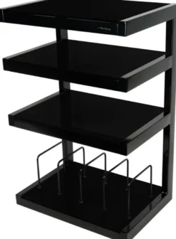 Norstone Esse Hifi Vinyl, svart stereobänk