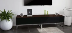 Norstone Khalm, TV/mediabänk äkta valnötsfanér