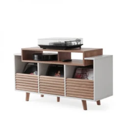 NorStone Oslo Vinyl 1200 mediabänk vit/ek