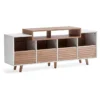 NorStone Oslo Vinyl 1600 mediabänk vit/ek