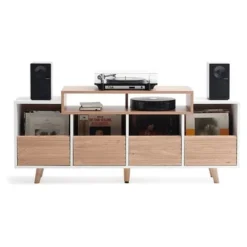 NorStone Oslo Vinyl 1600 mediabänk vit/ek