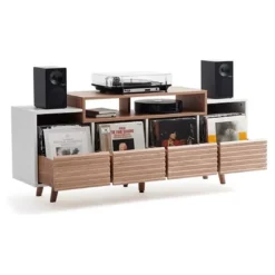 NorStone Oslo Vinyl 1600 mediabänk vit/ek