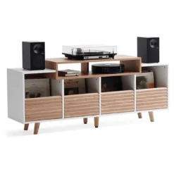 NorStone Oslo Vinyl 1600 mediabänk vit/ek