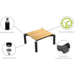 Norstone Spider 3 hyllplan, bamboo