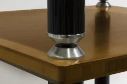 Norstone Stäbbl Hifi stereobänk, bambu med mattsvarta ben