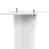 Norstone Stylum 1, högtalarstativ mattvita 50 cm höga