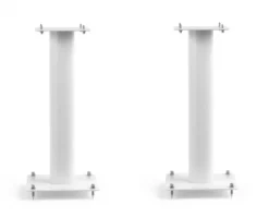 Norstone Stylum 1, högtalarstativ mattvita 50 cm höga