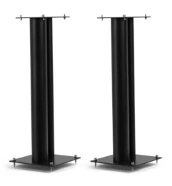 Norstone Stylum 3, högtalarstativ mattsvarta 80 cm höga