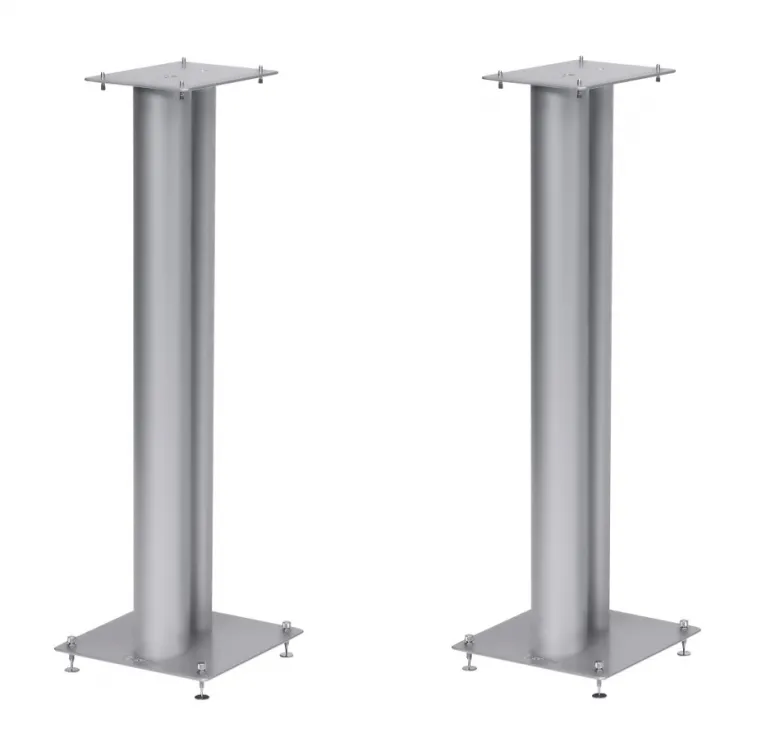 Norstone Stylum 3, högtalarstativ matt silver 80 cm höga