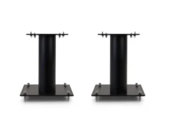 Norstone Stylum S, högtalarstativ mattsvart 20 cm höga