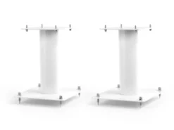 Norstone Stylum S, högtalarstativ mattvita 20 cm höga