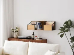 NorStone Vinyl LP Case, bambu/svart
