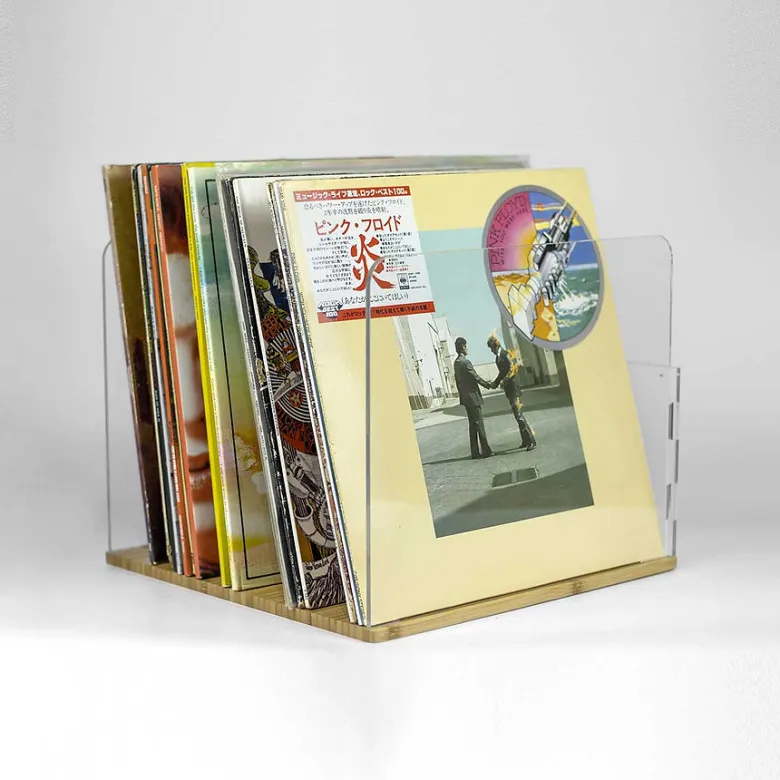 NorStone Vinyl LP Rack, bambu