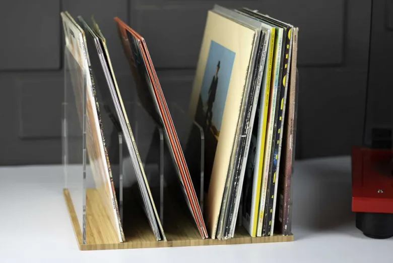 NorStone Vinyl LP Rack, bambu