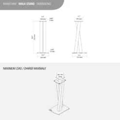 Norstone Walk Stand, högtalarstativ 72 cm höga