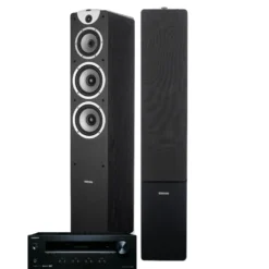 Onkyo TX-8220 & Dynavoice Magic F-7 svart, 2.0 stereopaket