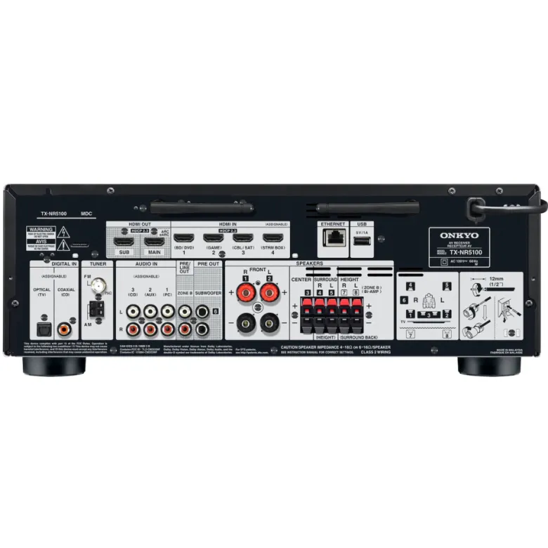Onkyo TX-NR5100 hemmabioförstärkare, svart
