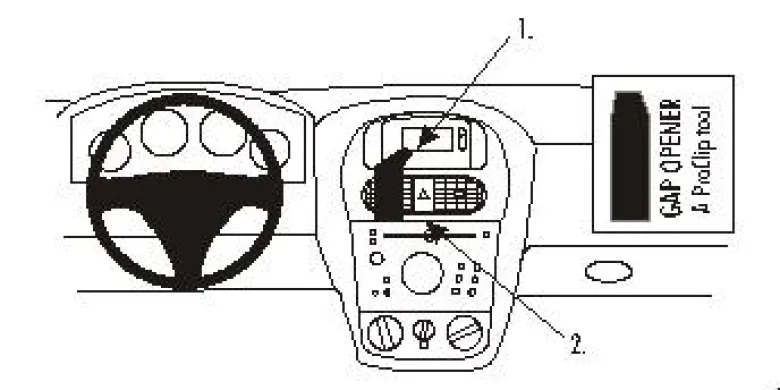 Opel Corsa 01-06, Centrerad