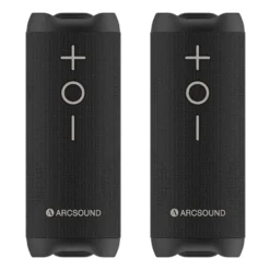 2-pack Arcsound EDGE Bluetooth-högtalare, svart