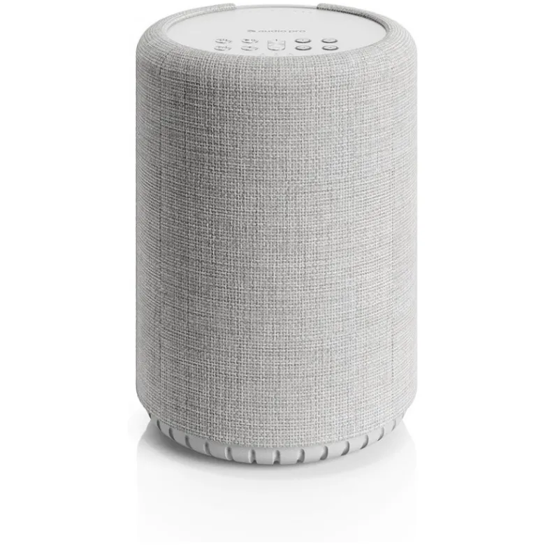 2-pack Audio Pro A10 MKII W, kompakt multiroom-högtalare med WiFi, ljusgrå