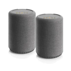2-pack Audio Pro A10 MKII W, kompakt multiroom-högtalare med WiFi, mörkgrå