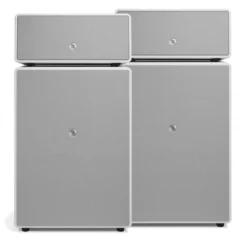2-pack Audio Pro Drumfire II W Wi-Fi-högtalare med Google Cast & AirPlay 2, vit