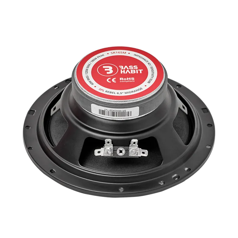8-pack Bass Habit Rebel SR165M, 6.5 tums midbasar