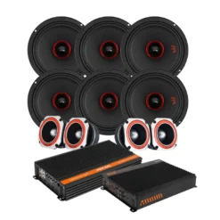 6-pack Bass Habit SE2200M med 4-pack SE45T SPL-paket med steg, large