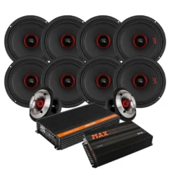 8-pack Bass Habit SE2200M med SE245T SPL-paket med steg, large
